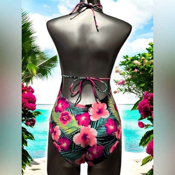 🆕OP One Piece Swimsuit Tropical Floral Design - Picture 2 of 16
